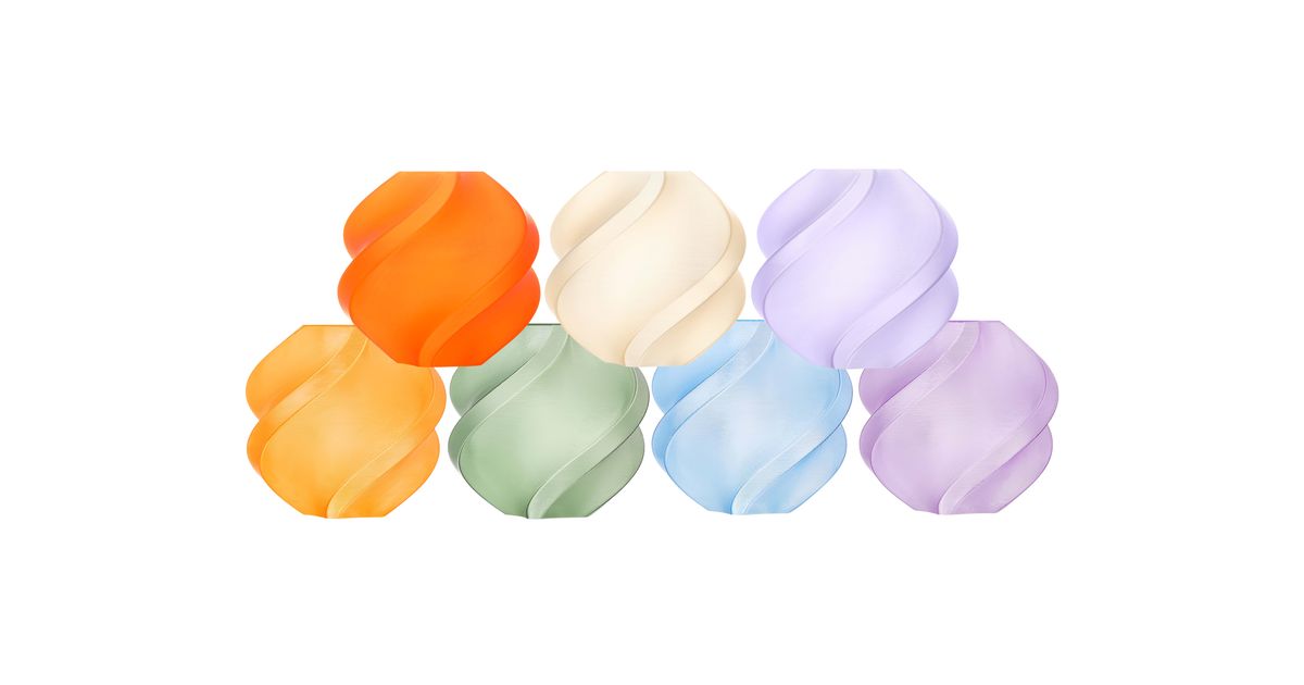 Bambu Lab Translucent Pack PLA & PETG Filament Bundle (7 Pack ...