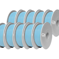 Bambu Lab Ice Blue Matte PLA Filament 10 Pack - 1.75mm (1kg)