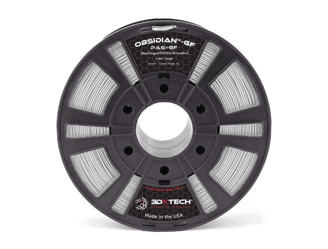 3DXTech Snow Obsidian-GF PA6+Glassfiber [Markforged Onyx