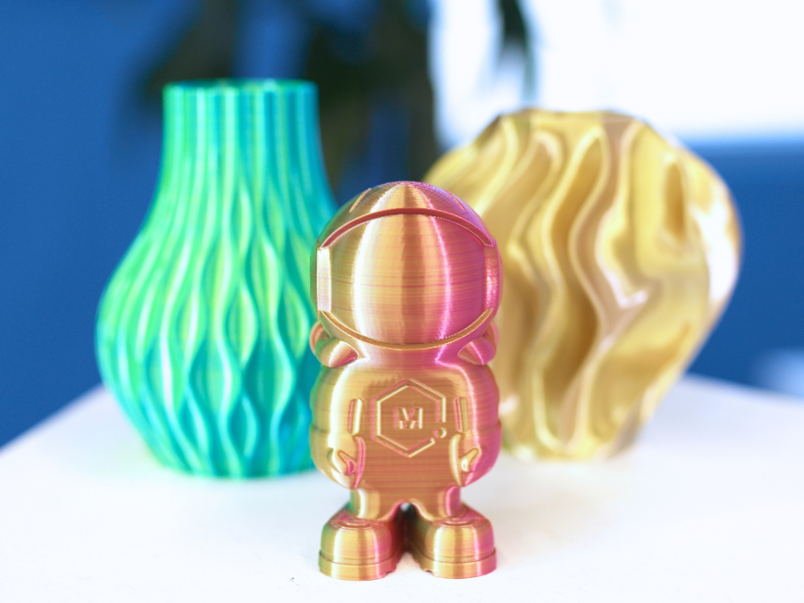 Gold Red Green Silky MH Build Series Magic PLA Filament - 1.75mm (1kg)