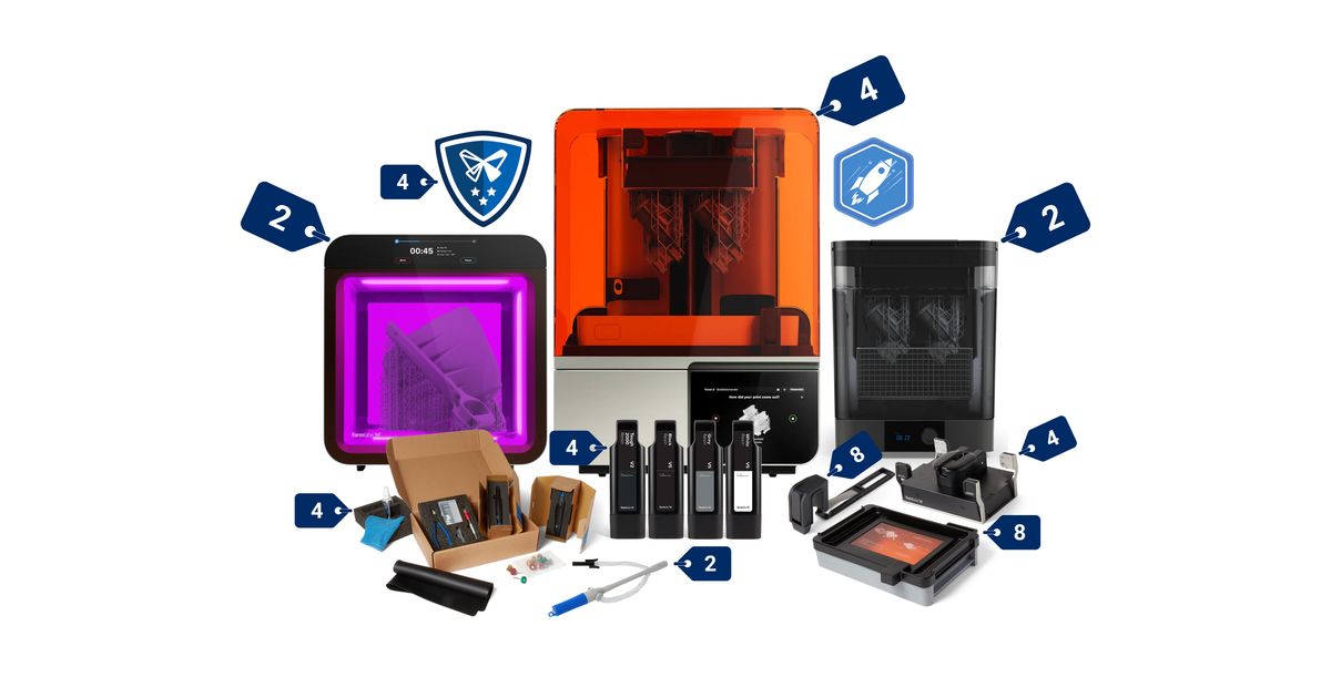 Formlabs Form 4 - Print Farm Bundle - 4 Printers | MatterHackers