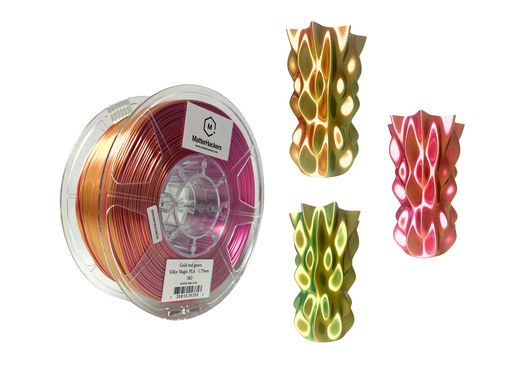 MatterHackers Build Series Magic PLA — Gold Red Green Silky (1.75mm, 1kg) by MatterHackers