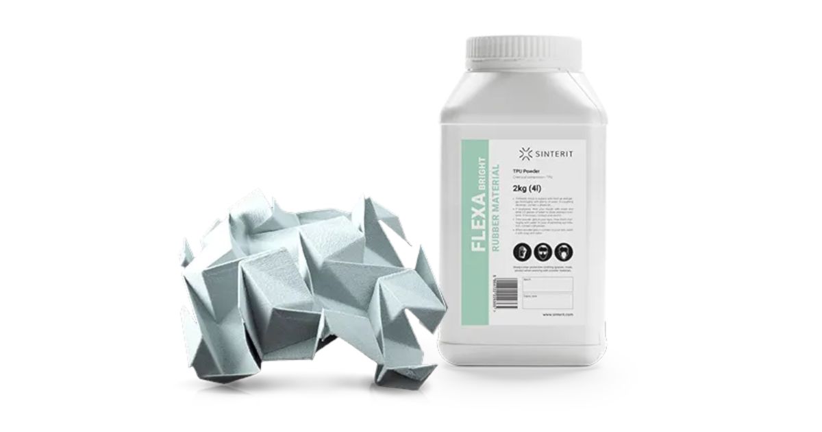 Sinterit Flexa Bright Fresh SLS Powder (2kg) | MatterHackers