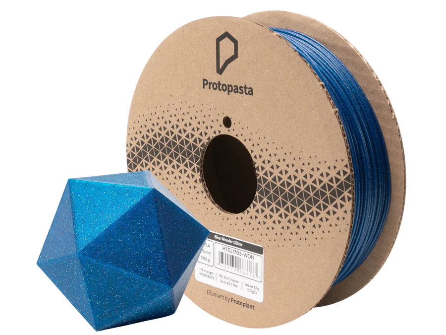 Protopasta Empire Strikes Black Silver Glitter HTPLA Filament - 1.75mm (0.5kg)