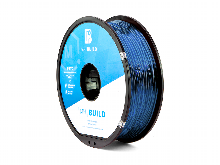 Translucent Dusty Blue MH Build Series PETG Filament - 1.75mm (1kg)
