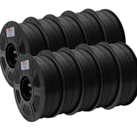 ThriftyMake Black ABS Filament 10 Pack - 1.75mm (1kg)