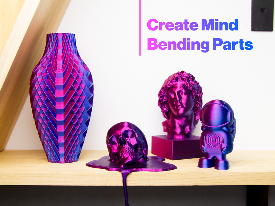 Blue Yellow MatterHackers Quantum PLA Filament - 1.75mm (0.75kg)