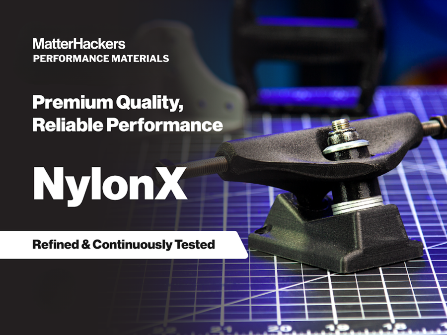 CLEARANCE - NylonX Carbon Fiber PA12 Filament (Notched Spool) - 1.75mm (0.5kg)