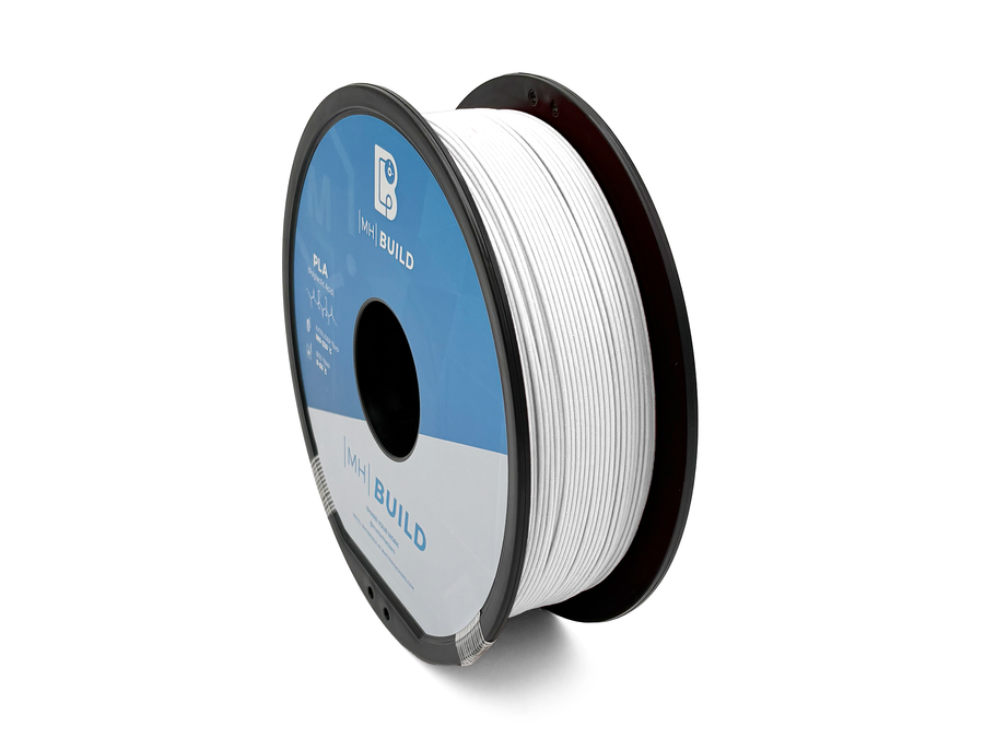 Porcelain White MH Build Series Matte PLA Filament - 1.75mm (1kg)